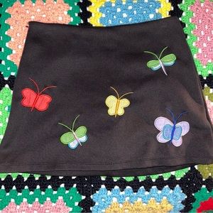 Authentic UNIF butterfly mini skirt size small